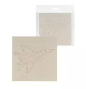 ЭЛМАКС - Доска для выжигания, Самолет, 150х150 мм, 1 шт., пакет, TDM элмакс, электротехника, кабель, светотехника, elmax.pro