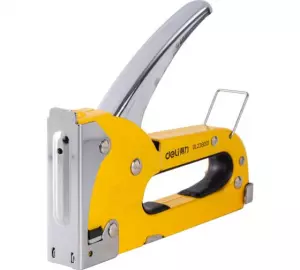 Степлер мебельный Deli DL238001 Для скоб 4-14мм D-типа. Полностью стальная конструкция