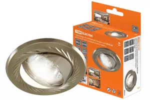 ЭЛМАКС - Светильник встраиваемый поворотный СВ 02-02 MR16 50Вт G5.3 матовый никель/никель TDM элмакс, электротехника, кабель, светотехника, elmax.pro