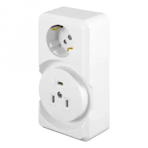 ЭЛМАКС - Розетка открытой установки для плит с/з, 250В, 32А, белый, PST32-53-20 элмакс, электротехника, кабель, светотехника, elmax.pro