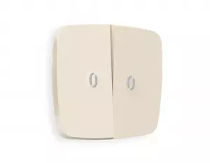 ЭЛМАКС - Лицевая панель OMEGA (Бежевый матовый) для 2-клавишных выключателей с подсветкой QUANT OP3240 элмакс, электротехника, кабель, светотехника, elmax.pro