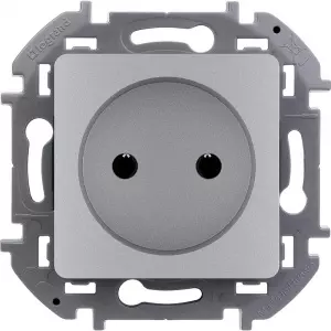 ЭЛМАКС - Розетка 1гн Алюминий Inspiria Legrand элмакс, электротехника, кабель, светотехника, elmax.pro