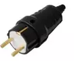 В16-362 Вилка прямая 16А 250V 2P IP20 с/з КАУЧУК (48 шт/уп)
