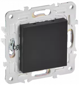 ЭЛМАКС - SKANDY Заглушка с суппортом SK-C01Bl черн. IEK элмакс, электротехника, кабель, светотехника, elmax.pro