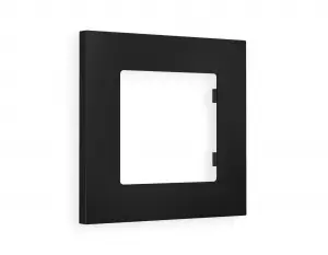 ЭЛМАКС - Рамка ALFA Qubi (Черный матовый) 1-ая AF250701 элмакс, электротехника, кабель, светотехника, elmax.pro