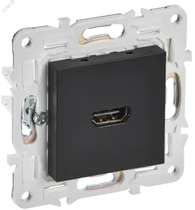 ЭЛМАКС - SKANDY Роз. HDMI SK-H01Bl черн. IEK элмакс, электротехника, кабель, светотехника, elmax.pro