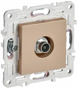 ЭЛМАКС - SKANDY Роз. TV оконечная SK-A12Sa песоч. IEK элмакс, электротехника, кабель, светотехника, elmax.pro