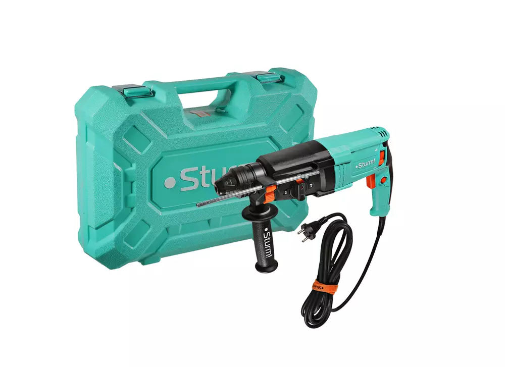 ЭЛМАКС - RH2526BR Перфоратор Sturm!, 920Вт, 26мм, 3Дж, 0-5000уд/мин, 0-1200об/мин,3 реж,кабель 4м,кейс элмакс, электротехника, кабель, светотехника, elmax.pro