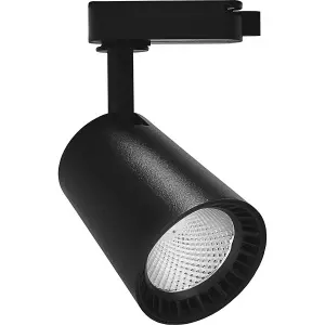 ЭЛМАКС - Светильник трековый светодиодный на шинопровод 12W, 1080 Lm, 4000К, 35 градусов, черный, AL100 элмакс, электротехника, кабель, светотехника, elmax.pro