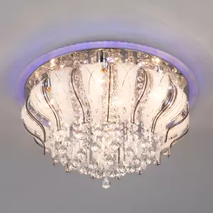 ЭЛМАКС - Хрустальная люстра с пультом ДУ 80119/8 хром элмакс, электротехника, кабель, светотехника, elmax.pro