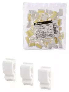 Клипса для кабеля самоклеящаяся тип R 8,5х17 мм (100шт) TDM Клипса для кабеля самоклеящаяся тип R 8,5х17 мм (100шт) TDM