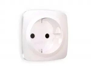 ЭЛМАКС - Лицевая панель OMEGA (Жемчуг) для электрической розетки с заземлением со шторками QUANT OP2070 элмакс, электротехника, кабель, светотехника, elmax.pro