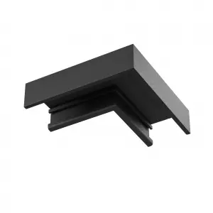 Коннектор угловой, накладной Basity, черный