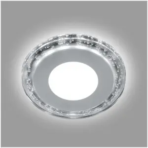 ЭЛМАКС - Светильник встраиваемый светодиодный 6W, 480 Lm, 4000К и подсветка 4000К, белый, AL2330 с драйвером  элмакс, электротехника, кабель, светотехника, elmax.pro