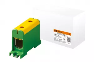 ЭЛМАКС - Клемма вводная силовая КВС 35-150 кв.мм. желтая/зеленая TDM элмакс, электротехника, кабель, светотехника, elmax.pro