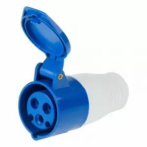 ЭЛМАКС - Розетка 213 переносная 2Р+РЕ 16А 220В IP44 REXANT элмакс, электротехника, кабель, светотехника, elmax.pro