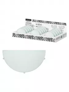 Светильник декоративный СД 1*60 Вт, E27, 250 x125 мм, полукруг, белый, Народный