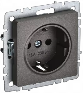 ЭЛМАКС - BRITE Роз. с з/к без з/ш 16А РС11-1-0-БрТБ бр. IEK элмакс, электротехника, кабель, светотехника, elmax.pro