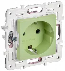 ЭЛМАКС - SKANDY Роз. с з/к/ш 16А SK-R04M мятн. IEK элмакс, электротехника, кабель, светотехника, elmax.pro