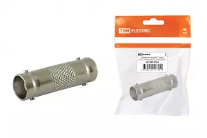 ЭЛМАКС - Переходник гнездо BNC - гнездо BNC (I - коннектор), инд. упаковка TDM элмакс, электротехника, кабель, светотехника, elmax.pro