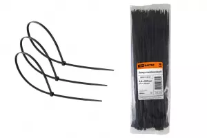 ЭЛМАКС - Хомут 4,8х300мм нейлон (черный) (100шт) TDM элмакс, электротехника, кабель, светотехника, elmax.pro