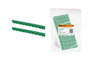 ЭЛМАКС - Маркер наборный - символ "5"зеленый 1,5 мм2 (15 шт.) TDM  элмакс, электротехника, кабель, светотехника, elmax.pro