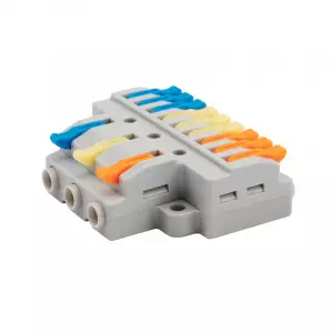 ЭЛМАКС - Клемма СМК 3х3 проходная разветв. 3 пол., с монтажной площадкой (1 ввод, 3 вывода на полюс) REXANT элмакс, электротехника, кабель, светотехника, elmax.pro