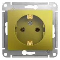 ЭЛМАКС - GLOSSA РОЗЕТКА с заземлением,16А, 250В, механизм, ФИСТАШКОВЫЙ элмакс, электротехника, кабель, светотехника, elmax.pro
