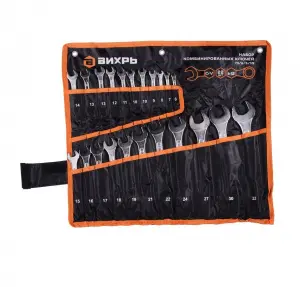 ЭЛМАКС - Набор комбинированных ключей 22 шт. 6 - 32, в чехле Вихрь элмакс, электротехника, кабель, светотехника, elmax.pro