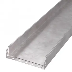 Лоток неперфорированный Стандарт HDZ 300х80х3000 (0,8 мм) (6 м/уп) Промрукав