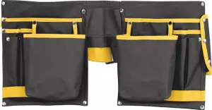 Пояс кожаный,строительный 12 карманов . (РОС)