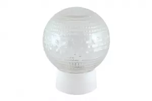 Светильник НББ 64-60-025 УХЛ4 (шар стекло "Цветочек"/прямое основание) TDM