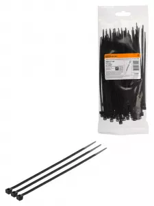 ЭЛМАКС - Хомут 3,6х150 мм морозостойкий (черный) (100 шт) TDM элмакс, электротехника, кабель, светотехника, elmax.pro