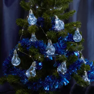 ЭЛМАКС - Гирлянда, 100 LED, 3м, 5000K, 10 подвесов, батарейки 3*AA, IP20, CL580, артикул 32369 элмакс, электротехника, кабель, светотехника, elmax.pro