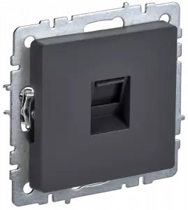 ЭЛМАКС - BRITE Роз. комп. RJ45 кат.6 РК11-БрГ граф. IEK элмакс, электротехника, кабель, светотехника, elmax.pro