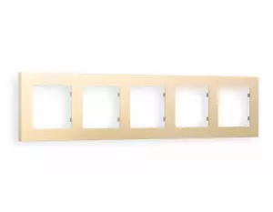 ЭЛМАКС - Рамка ALFA Techno (Шампань) 5-ая AF220605 элмакс, электротехника, кабель, светотехника, elmax.pro