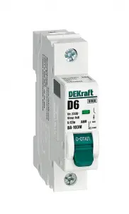 Авт. выкл. без теплозащиты 1P 6А х-ка D 6кА ВА-103M