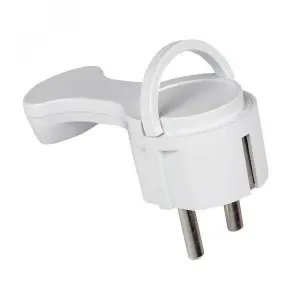 ЭЛМАКС - Вилка угловая плоская с/з белая СТЕЛС 16 А 250В PRO AVYF16-10-r EKF элмакс, электротехника, кабель, светотехника, elmax.pro