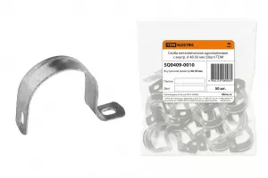 ЭЛМАКС - Скоба металлическая однолапковая с внутр. d 48-50 мм (50шт) элмакс, электротехника, кабель, светотехника, elmax.pro