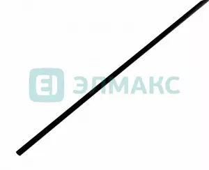 ЭЛМАКС - 2. 0 / 1. 0 мм 1м термоусадка черная REXANT элмакс, электротехника, кабель, светотехника, elmax.pro