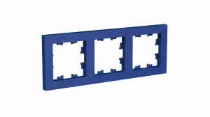 ЭЛМАКС - ATLASDESIGN 3-постовая РАМКА, универсальная, АКВАМАРИН элмакс, электротехника, кабель, светотехника, elmax.pro