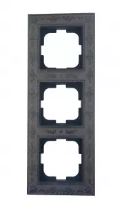 рамка 3 поста OVIVO Loft черный