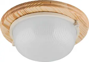 ЭЛМАКС - Светильник накладной IP54 , 220V 60Вт Е27,дерево,клен, круг НБО 03-60-011, 11569 элмакс, электротехника, кабель, светотехника, elmax.pro