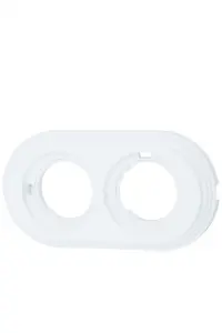 ЭЛМАКС - Рамка 2-х постовая, пластик, цвет Белый элмакс, электротехника, кабель, светотехника, elmax.pro