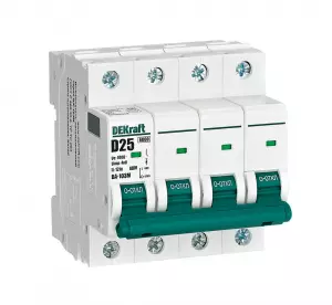 Авт. выкл. без теплозащиты 4P 25А х-ка D 6кА ВА-103M