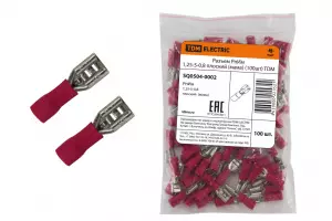 ЭЛМАКС - Разъем РпИм 1,25-5-0,8 плоский (мама) (100шт) TDM элмакс, электротехника, кабель, светотехника, elmax.pro