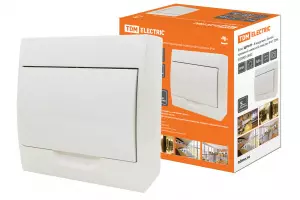 ЭЛМАКС - Бокс ЩРН-П-8модулей (б) навесной пластик IP40 TDM элмакс, электротехника, кабель, светотехника, elmax.pro