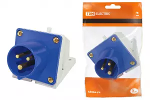 ЭЛМАКС - Вилка 523 стационарная 2Р+РЕ 32А 220В IP44 TDM элмакс, электротехника, кабель, светотехника, elmax.pro