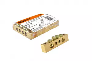 ЭЛМАКС - Шина "N" нулевая 8x12мм 4/2 (4 группы/крепеж по краям) TDM элмакс, электротехника, кабель, светотехника, elmax.pro