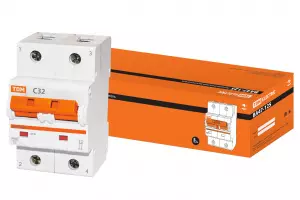 Авт. выкл. ВА47-125 2Р 32А 15кА х-ка С TDM